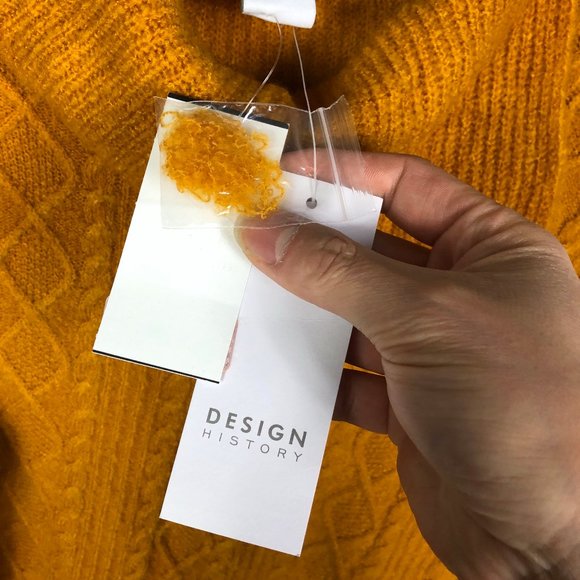 Design History Women's Burnt Squash Knitted Sweater Size Small - Picture 4 of 7